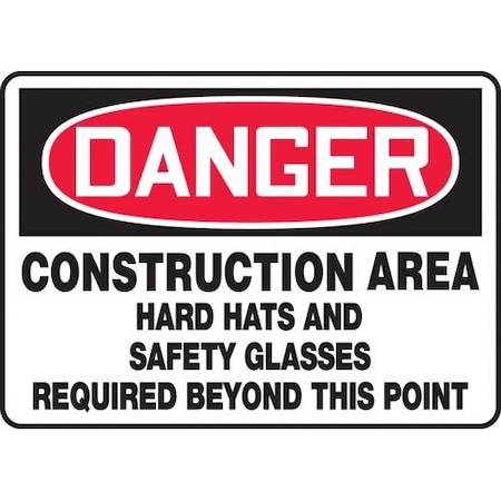 OSHA DANGER SAFETY SIGN CONSTRUCTIO MPPE047XL